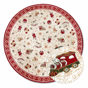 Rdeča okrogla preproga z božičnim motivom iz mešanice bombaža o 200 cm Toys Delight Red Christmas – Villeroy&Boch