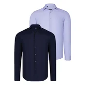 DUAL SET G726 DEWBERRY MENS SHIRTS-LACIER-BLUE-LILAC