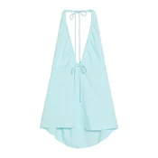 Bershka Top  svetlo modra