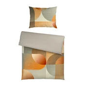 Esposa OBOJESTRANSKA POSTELJNINA 140/200 cm saten oranžna