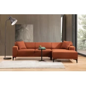 Atelier del Sofa Ugaona garnitura Petra R 145x69x87cm Narandžasta