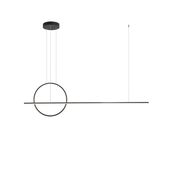 Redo 01-1735 - prigušiva LED viseca lampa na sajli GIOTTO LED/46W/230V crna