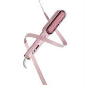 INF Prenosna potovalna krtača za ravnanje las - večnamenski glavnik za oblikovanje Pink, (5000139960)