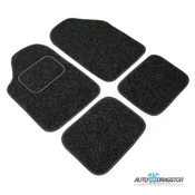 Carcommerce Univerzalne avtomobilske preproge iz velurja, komplet 4 kosov, črne