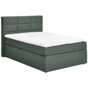 Carryhome POSTELJA BOXSPRING 120 cm x 200 cm , tekstil temno zelena
