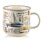 Mondex Skodelica porcelan Affekdesign Norman 9,6x13x9,3 kremno bela 1kos, (5000300858)