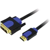 LOGILINK KABEL LOGILINK IZ HDMI NA DVI, ČRNE BARVE, 1 M