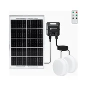 Aigostar - LED solarno plafonsko svetlo 2xLED/35W/3,7V 6000 mAh IP65 + daljinski upravljac