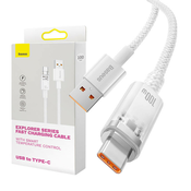 Quick Charge USB-C Baseus 6A, 1m (bijeli)