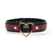 SuperLove Premium Heart Choker Black-Red