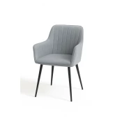 L DECOR SET 2 TRPEZARIJSKE STOLICE MILA SIVA
