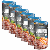Belcando Junior piščanec s korenjem in lososom 6x125 g