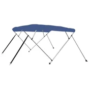 Vidaxl Bimini tenda s 4 loki modra 243x210x137 cm