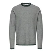 Only & Sons Pulover Timmy  siva / temno zelena