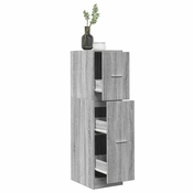 shumee vidaXL Lekarniška omara betonsko siva 30x41x118 cm inženirski les