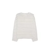 Bershka Majica svetlo siva/temno siva/brusnica