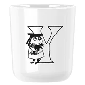 Plastični lonček MOOMIN ABC 200 ml, črka Y, bela, RIG-TIG