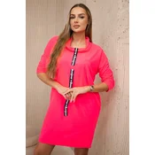 Tie dress pink neon