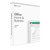 MICROSOFT Office Home and Business 2019 English EuroZone Medialess (T5D-03216)