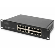 Gigabit Ethernet Switch 16-port, 10 inch, unmanaged