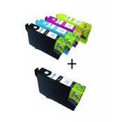 Komplet kartuš za Epson T1285 + T1281 dodatna črna, kompatibilna -