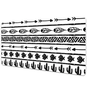 Decormat Namizna podloga Boho black and white 120x60 cm