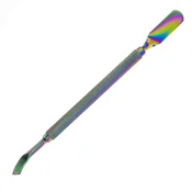 Allepaznokcie Dvostranski potiskalec obnohtne kožice + odstranjevalec gela Rainbow št. 6