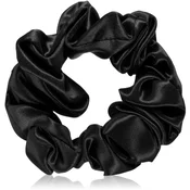 Crystallove Silk Scrunchie svilena elastika za lase Black 1 kos