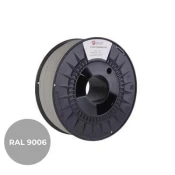 C-Tech PREMIUM LINE tiskarski filament, PLA, beli aluminij, RAL9006, 1,75mm, 1kg