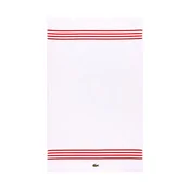 Pamucni rucnik Lacoste LCOURTLI Rouge 90 x 150 cm boja: bijela