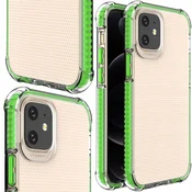 HURTEL Gel ovitek Spring Armor z barvnim okvirjem in oklepom za iPhone 12 mini zelene barve