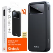 Mcdodo POWER BANK MCDODO MC-4230 DIGITALNI ZASLON 20000MAH 1C+2A, 22,5W (ČRNA)
