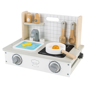 Ecotoys Mini drvena kuhinja sa akcesoarima ( TL10159 )