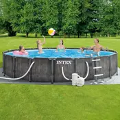Intex Greywood Prism Frame Swimming Pool 549x122cm ( 26744 )