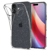 Ovitek Spigen Liquid Crystal Glitter za iPhone 16 Plus - crystal quartz
