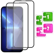 shumee 2x kaljeno steklo za Apple iPhone 13 PRO celozaslonski 5D steklo
