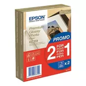 Papir EPSON Premium Glossy 10×15, 2x40l, 255 g/m2