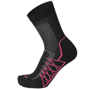 Mico MEDIUM WEIGHT EXTRA DRY HIKE CREW SOCKS, nogavice ž.kr poh, črna CA03063