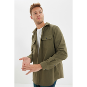 Trendyol Khaki Regular Fit Double Pocket Covered Shirt