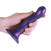 Ouch! Ultra Soft Silicone Curvy G-Spot Dildo 7/17cm Purple