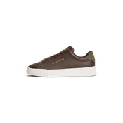 TOMMY HILFIGER Nizke superge COURT ESS temno rjava / oliva