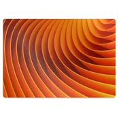 Decormat Podloga za zaščito tal Oranžni valovi 120x90 cm 2 cm