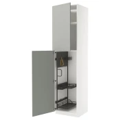 METOD Visoki element-ostava, bela/Havstorp svetlosiva, 60x60x240 cm