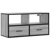 TV ormaric sivi Sonoma 80x31x39,5 cm Konstruirano drvo i metal