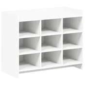 vidaXL omara za čevlje Bela 85 x 39,5 x 70 cm Inženirski les