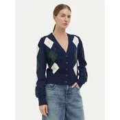 Guess Pletena jopica W6BR47 Z1446 Mornarsko modra Regular Fit