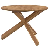 Vrtni stol O109x74 cm Masivno tikovino