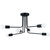 Sollux SL.1452 - Luster na šipci NORAH 6xE27/15W/230V crna