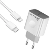 Kucni punjac KONFULON Joko C69D+DC13 PD20W sa kablom Type-C na iPhone Lightning beli 1m