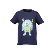 BLUE SEVEN Majica marine/pastelno modra/rumena/bela